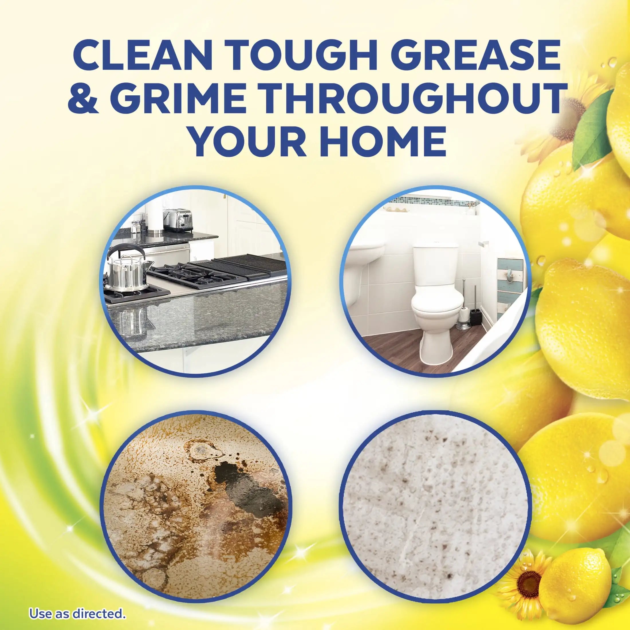 All Purpose Spray Cleaner Lemon Scent For Sanitizing And Disinfecting