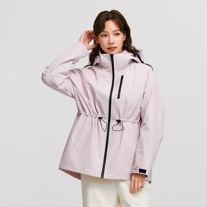 Semir Down Jacket Women 2025 New Two-Piece Three-in-One Outdoor Travel Daily Waterproof Oil-proof Stain-proof Woman winter coat