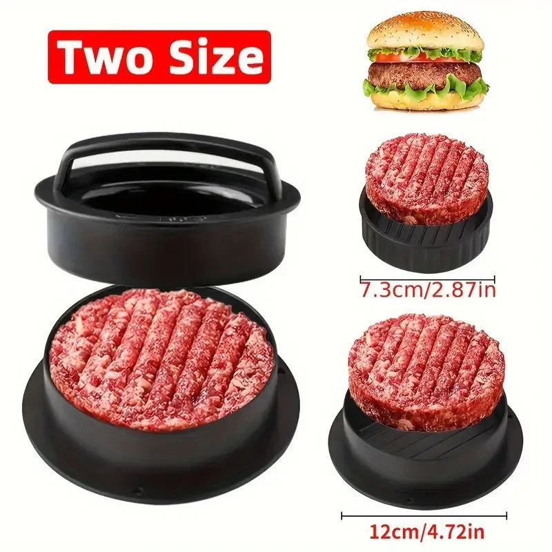 Burger Press Mold & Patty Press Maker -3 in 1 Stuffed Hamburger Patty Maker Perfect for Beef, Chicken Patties - Kitchen Press To