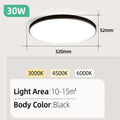 Led Ceiling Lamp 110-265V Ultra Thin Panel Led Light for Living Room Bedroom Indoor Lighting 20W 30W Square Round Ceiling Lights