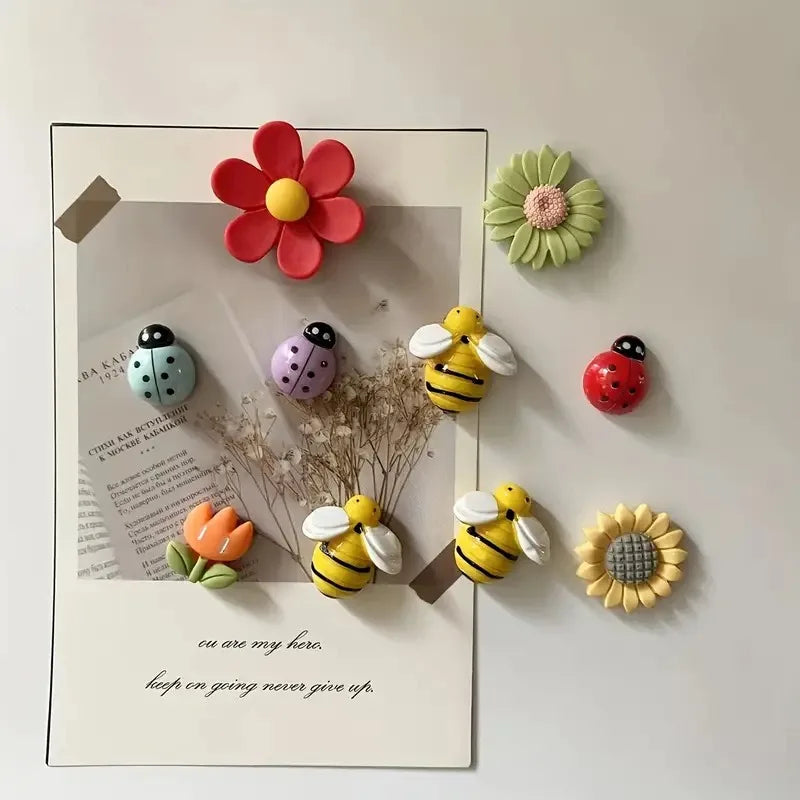 10pcs Adorable Refrigerator Magnets - Durable & Strong Hold for Kitchen, Office & More - Versatile Home Decor Mothers Day Gift
