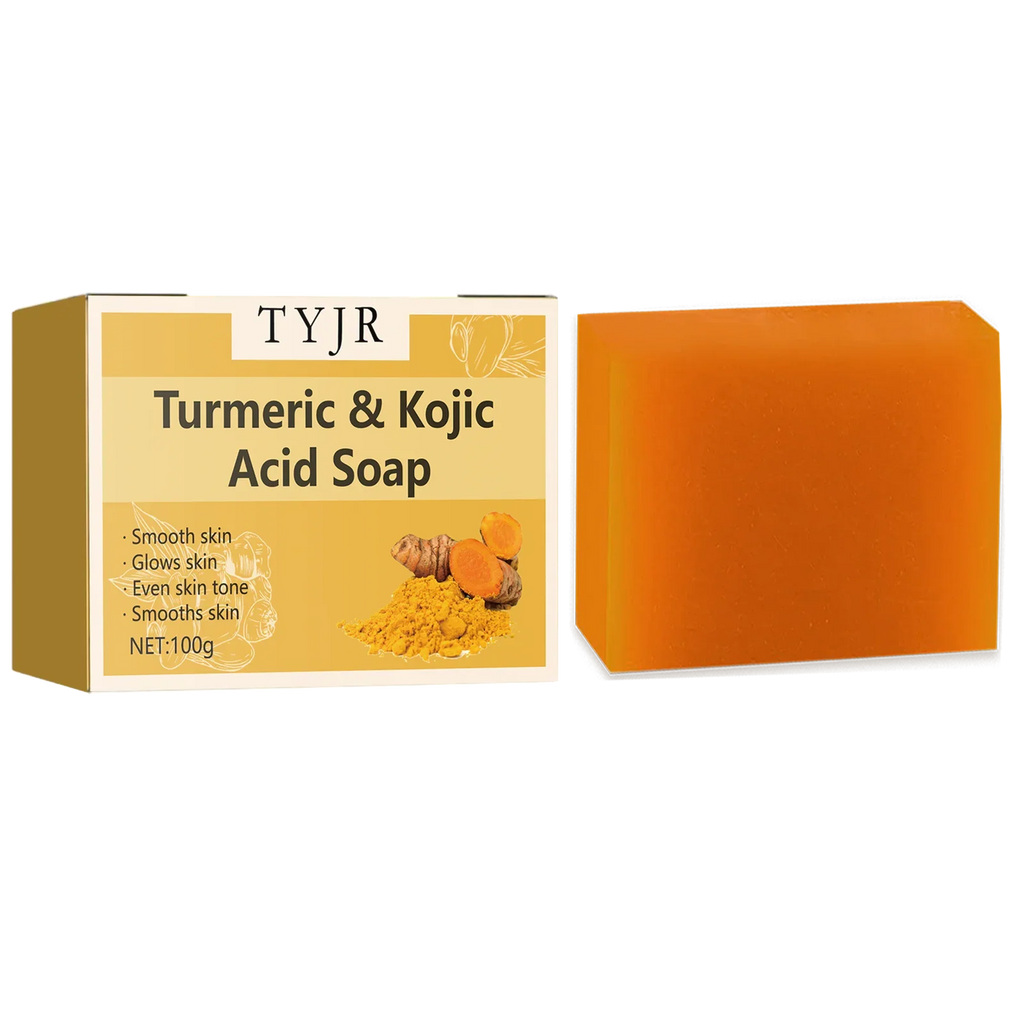 Ginger soap for cleansing, anti-acne, whitening and brightening the face, removing acne and fading dark spots, turmeric soap