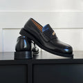Loafers leather shoes men gold coin design British style formal dress shoes for work commuting leisure and business set in derby
