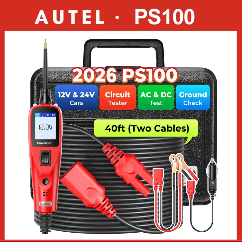 Autel PS100 PowerScan Automotive Circuit Tester For 12V 24V AVOmeter