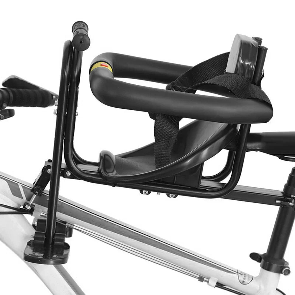 Lixada Front Child Bicycle Seat With Pedals And Support