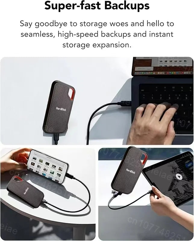 Broad Storage 64TB USB3.1 Solid State External Drive 16TB 30TB Wide System Compatibility For PC Studio Multimedia File Backup