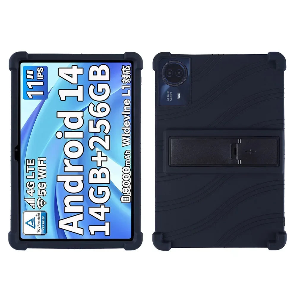 For ODEA S11 10.95inch Tablet Case Tablet Shockproof Cover Android14 Tablet Kids Silicon Stand Protective Shell Soft