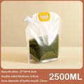 Portable Grain Storage Bag Airtight Containers With Handle Rotary Cover Large Capacity Grain Storage Pouch Fresh Keeping Bags