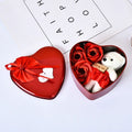 Valentine's Day Bear Rose Gift Box Romantic Flower Bear Bouquet Wedding Birthday Party Decoration Home Decor Gift for Girlfriend