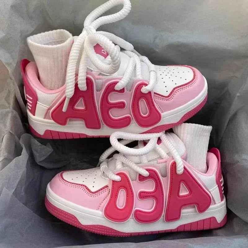 Sneakers Lace Up Athletic Shoes for Women Sports Light H Comfortable and Elegant Woman Footwear Original Deals Designer Luxury A