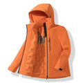 JNLN Unisex Waterproof Fleece Jackets Winter Windproof Thermal Windbreaker Men Women Hiking Camping Skiing Climbing Raincoat
