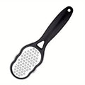Stainless Steel Foot File - Anti-Splash Ergonomic File with Coarse/Fine Grit, Durable for Home Pedicure & Holiday Gift