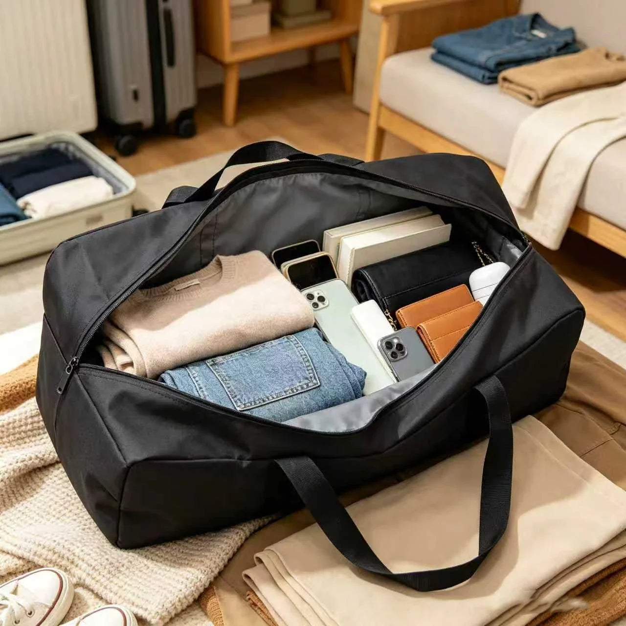 Large Storage Bag Storage Bag Oxford Cloth Storage Tool Storage Bag Outdoor Supplies Storage Bag Tent Storage Bag