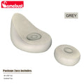 Camebust Inflatable Sofa-Flocking Surface High Quailty PVC Footstool Rapid Inflation Lazy Lounge