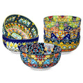 Malacasa Ceramic Bowls Set Floral Bohemian Style For Salad Cereal