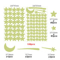 Luminous Moon Stars Wall Stickers for Kids room Bedroom Decor Glow in the dark Earth Wall Decals Noctilucent Stickers Home Decor