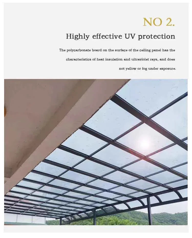 Pergola Gazebos Carport Canopy Garden Buildings Awning Sunroom Pavilion Houses Decoration Waterproof Shadow Patio Yard & Garden
