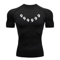 Anime Compression Set Running Sport Fitness Suit for Men Quick Dry Compression Shirt+Gym Shorts 2PCS Workout Summer Sportwear