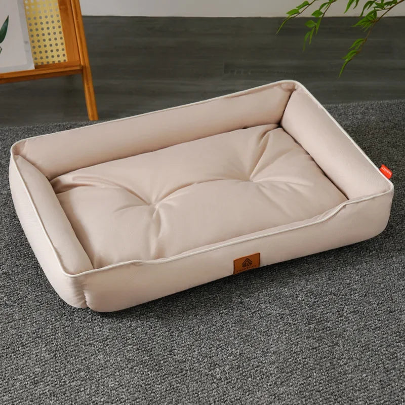 Four Seasons Paw Pet Sofa Dog Beds Waterproof Bottom Soft Fleece Warm Cat Bed House Pet Cushions for Small Medium Large Dogs