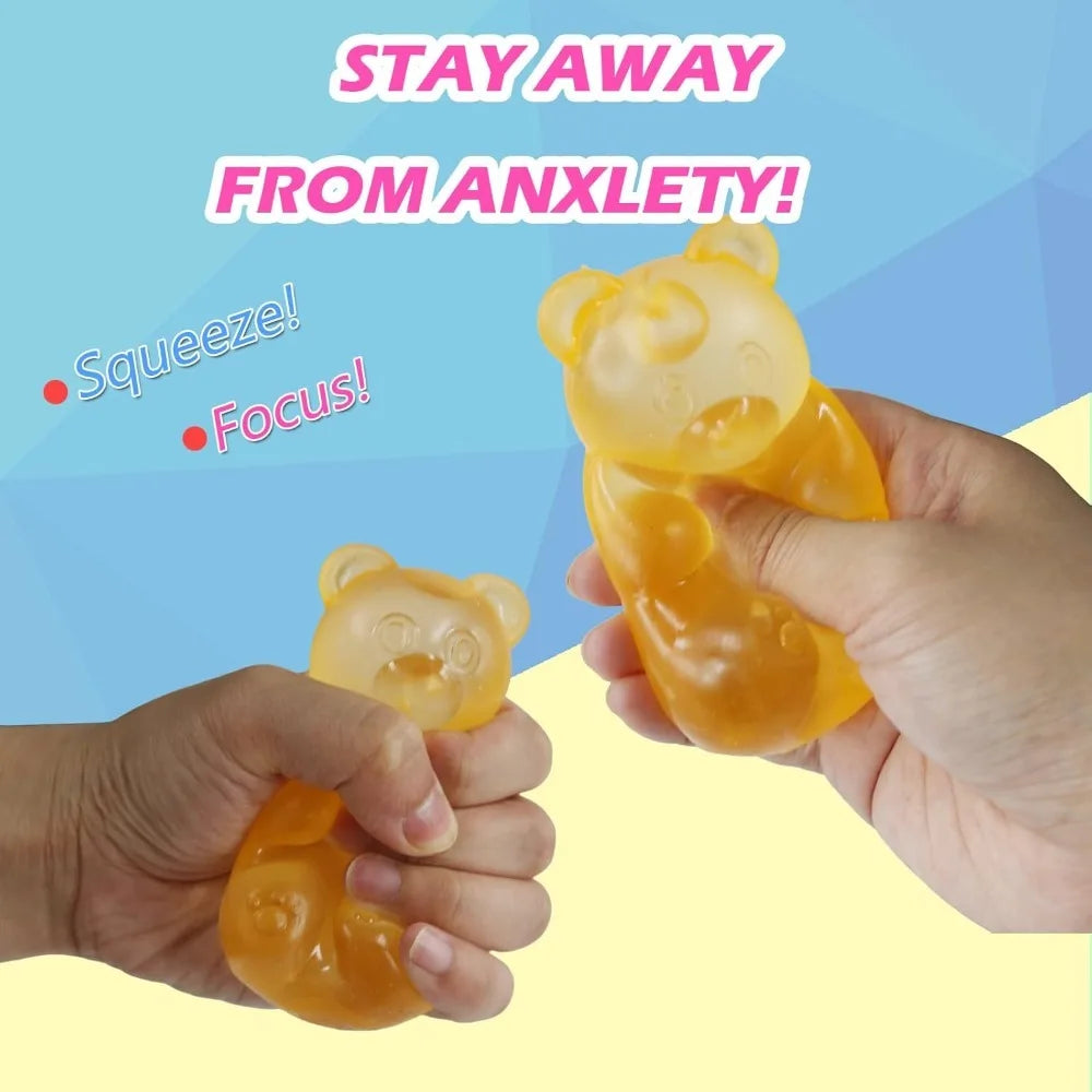 Squishy Mini Cute Bear Maltose Squeeze Toy | Stress Relief Fidget Sensory Toy for Kids and Adults