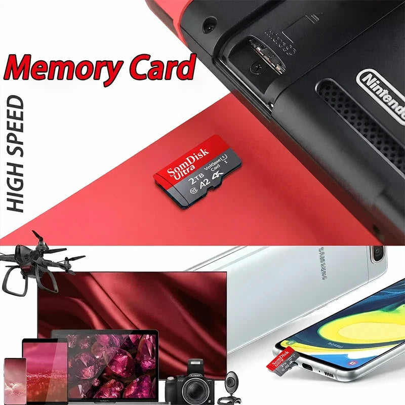 128gb Micro Tf/ SD Card Class 10 High Speed Memory Cards Stable
