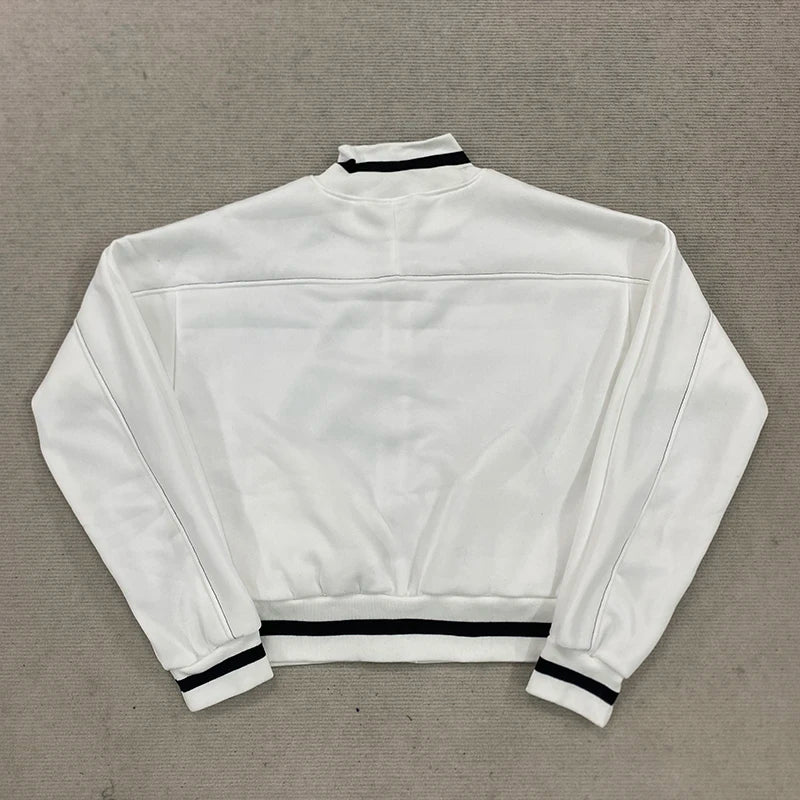 Korean Cartoon Long Sleeved Baseball Jacket for Girls Kawaii Street Jacket Personalized Zipper Cardigan Anime Autumn