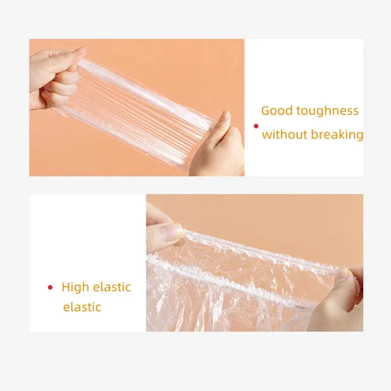 Reusable Disposable Food Cover Plastic Wrap Durable Elastic Food Lids for Bowls Elastic Plate Covers For Kitchen Food Saver Bag