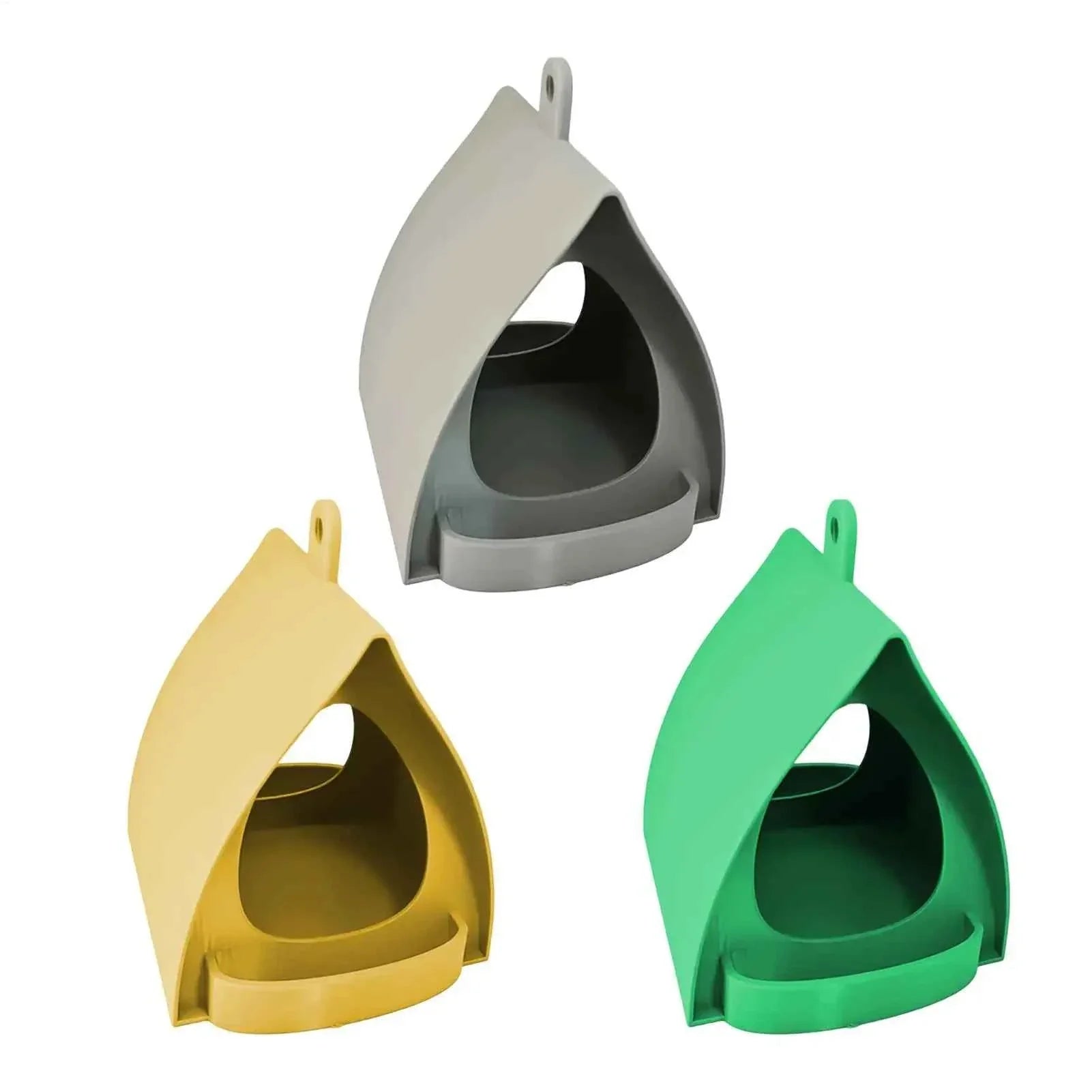 House Bird Feeder Open Design Decorative Station Hut Shape Hangable Mounted Small Hummingbird Feeder for Outside Garden Winter