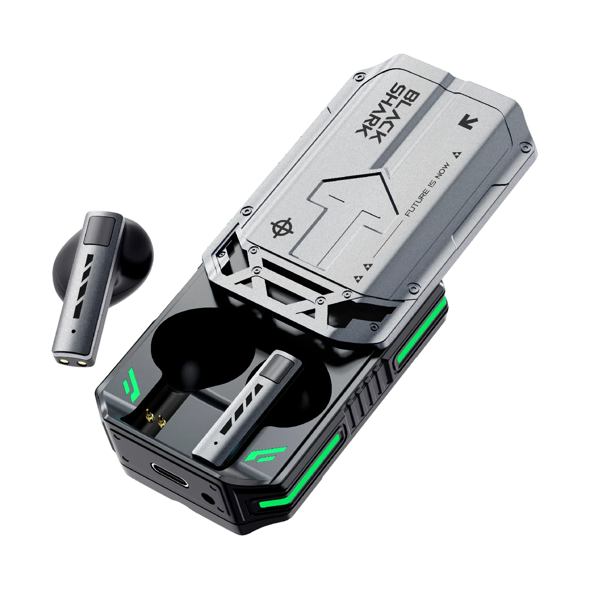 Black Shark T11 TWS Wireless Earbuds with Active Noise Cancellation, Bluetooth 5.3, 30 Hour Battery Life, RGB Light, Low Latency