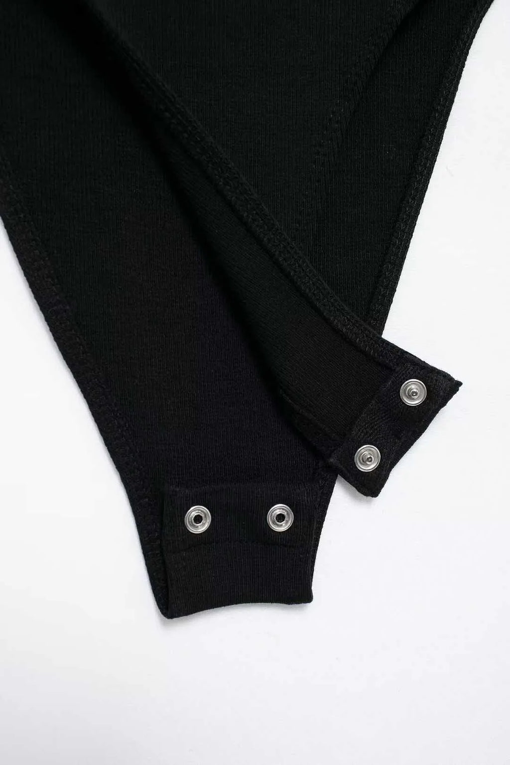 Women's Skinny Ribbed O-Neck Bodysuits with Straps Snap-Button Sexy Fashion Playsuits Comfortable Stretchy Female Clothing