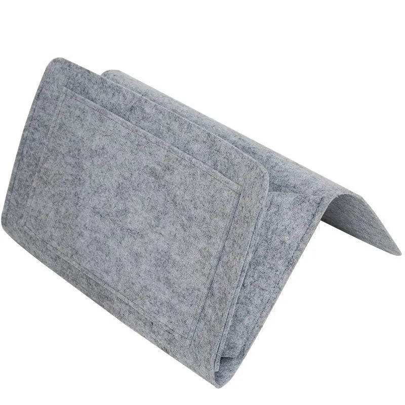 Storage Hang Bag Felt Dormitory Bed Sofa Bedroom Carpet Store Content For CD Magazines, Stationery Pad Mobile Phones Sundries