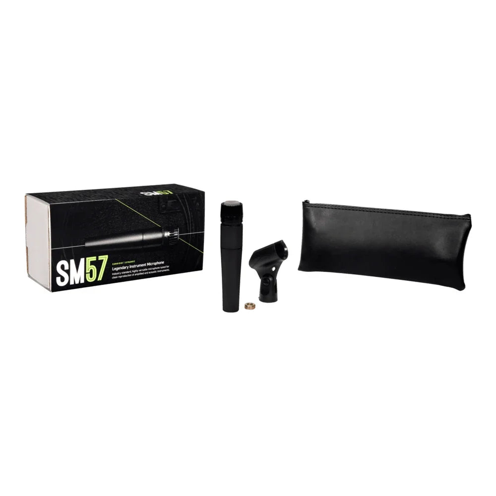 SM57 Dynamic Instrument Microphone - Professional Quality and Versatility for Live Performances and Recording
