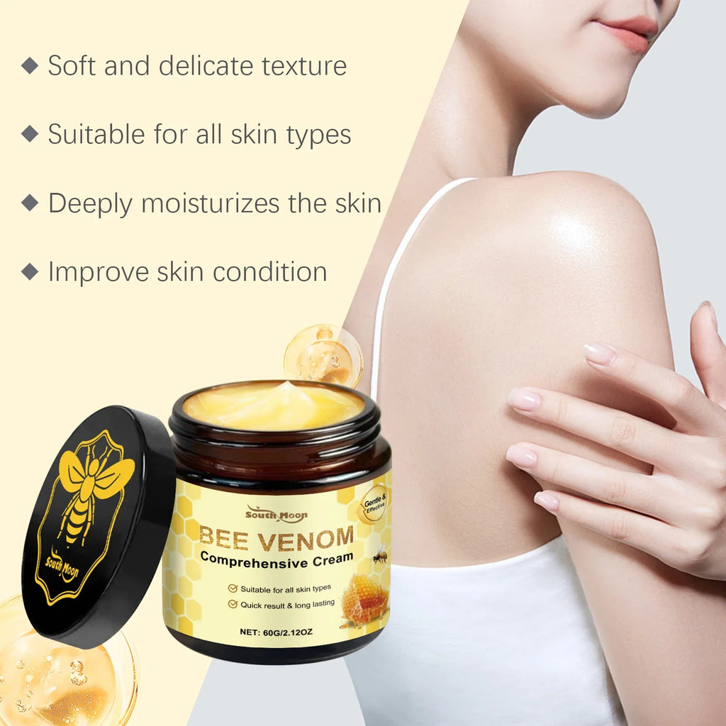 Bee Venom Skin Moisturizer Nourish Dryness Skin Anti Cellulite Firming Brightening Smoothing Body & Face Care Creams Non-Greasy