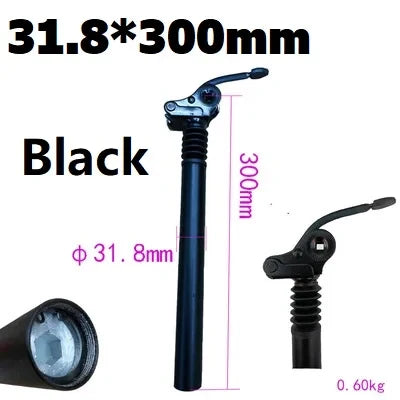 Electric Folding Bike E-Bike Shock Seatpost 25.4mm 27.2mm 28.6mm 31.8mm 33.9mm Bicycle Folding Flipped Shock Absorber Seat Post