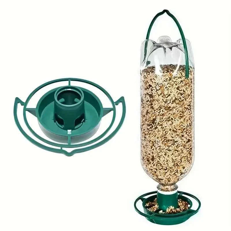 A Homemade Bird Feeder That Doesn'T Require Batteries, Made from PVC Material, Comes with a Hook, Suitable for Outdoor, Garden