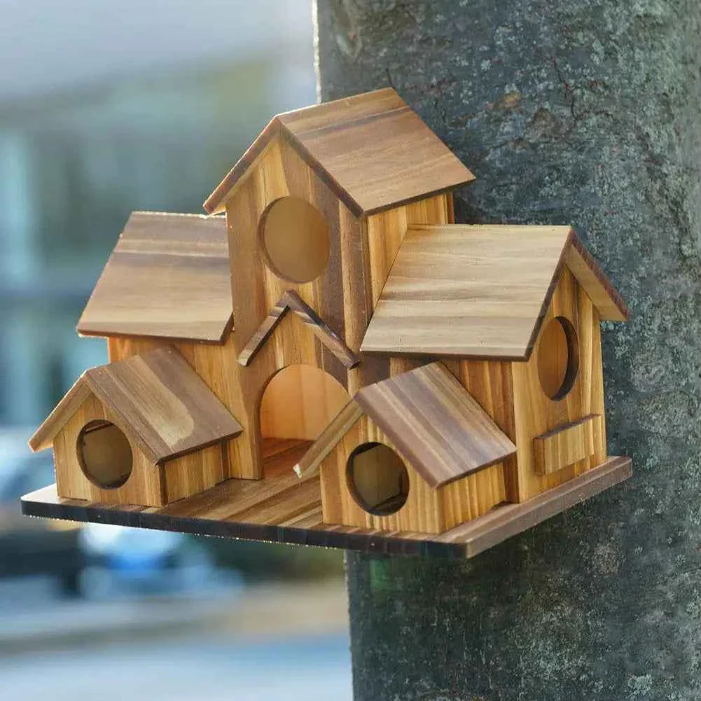 Bird Houses Bird Room Large Bird House for Garden Courtyard Backyard Decor Finch Bluebird Cardinals Handmade Humming 2026 1pcs