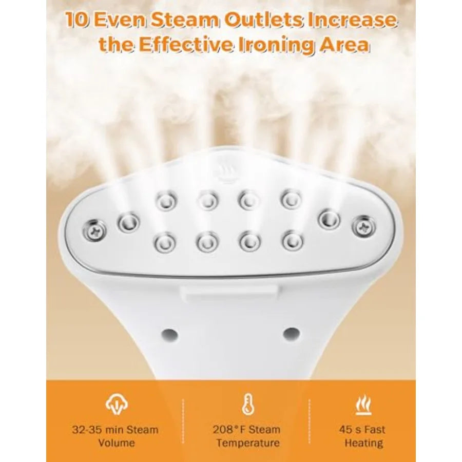 Abay Standing Garment Steamer With Adjustable Settings For Wrinkle Removal