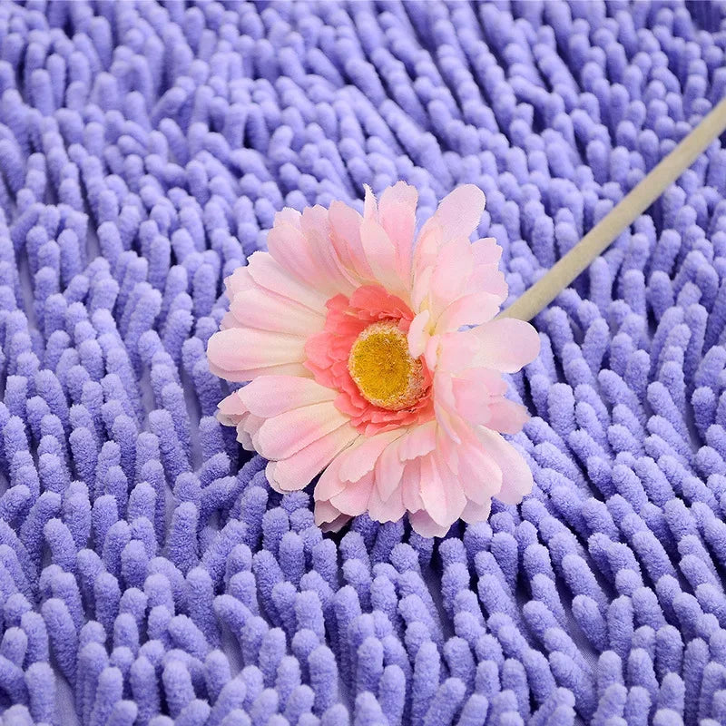 Soft Floor Carpet Non-slip Bathing Room Rug Water Absorption Shaggy Kitchen Rug Door Way Feet Mat Dirt Barrier Cushion Mat Rug
