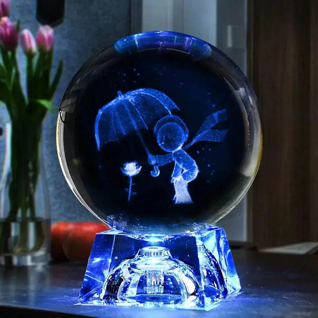 3D LED Crystal Ball Collectible