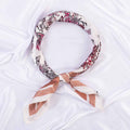 Butterfly Floral Sketch Print Square Bandana Scarf