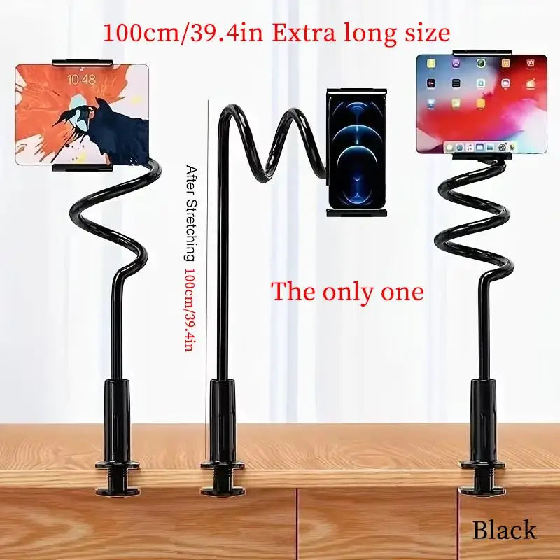 Gooseneck Tablet Holder Desk Lazy Phone Holder With Flexible Phone Clip Phone Tablet Bracket For IPad Tablet Stand Accessories