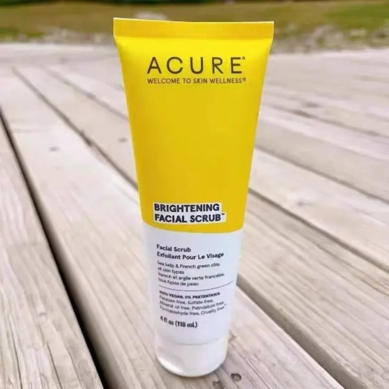 ACURE Exfoliating Blackheads Facial Pore Cleaning Green Mud Seaweed Scrub Facial Cleanser Skin Care Products