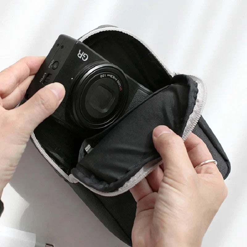 Travel Charger Organizer, Portable Electronics Cable Bag, Digital Gadget Travel Case for Cords, Power Bank, Headphones, USB Cabl