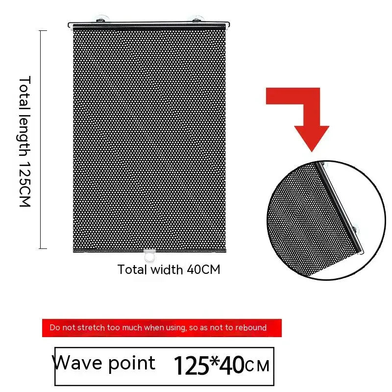 Roller Shutter Garden Automobile Sunshade Pergola 40 x 125 Mesh Point Summer Heat Insulation Household Glass Sunshade Shade Car