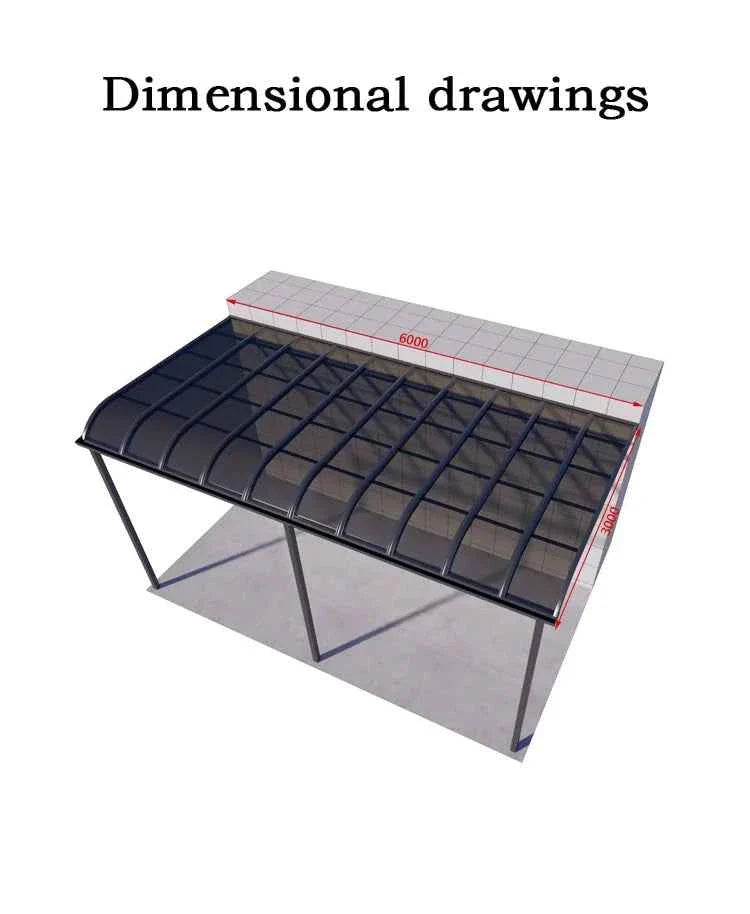 Pergola Gazebos Carport Canopy Garden Buildings Awning Sunroom Pavilion Houses Decoration Waterproof Shadow Patio Yard & Garden