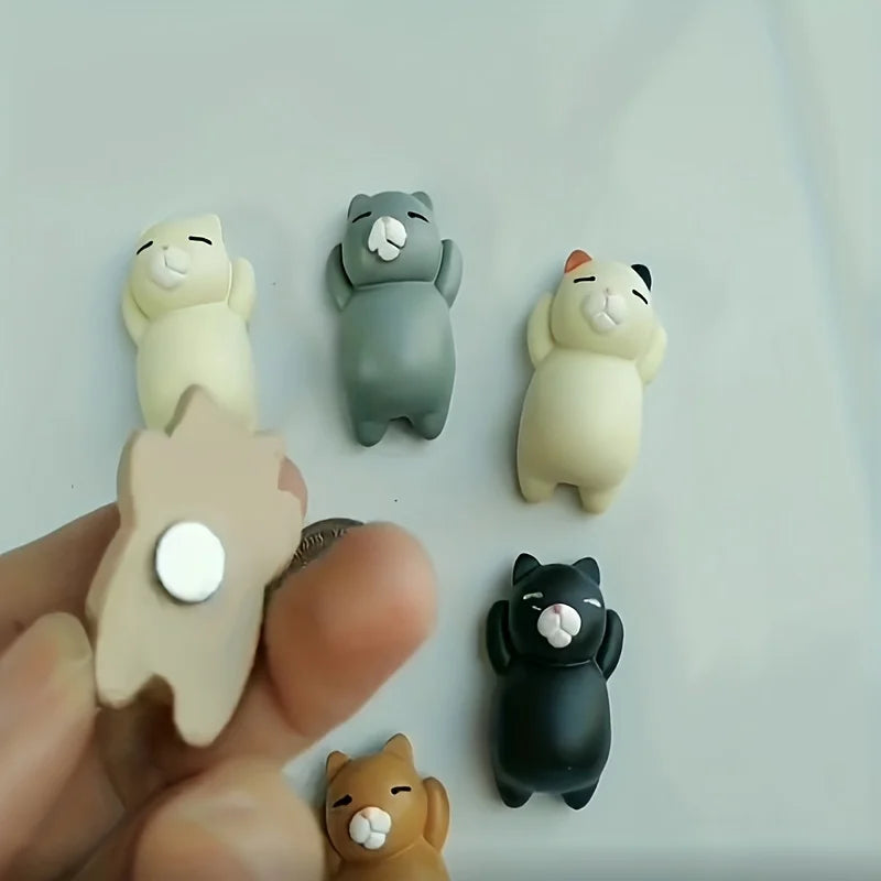 6/8Pcs, cartoon cat refrigerator magnets, decorative refrigerator magnets, kitchen and home decor