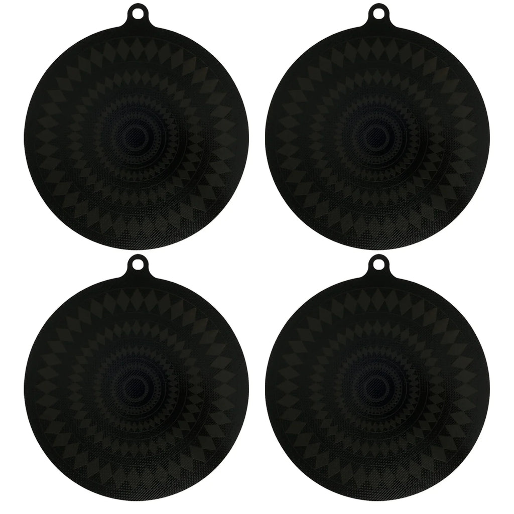 4PCS Induction Cooktop Mat Silicone Thermochromic Induction Cooktop Protective Cover Heat-resistant Cooktop Scratch Protector