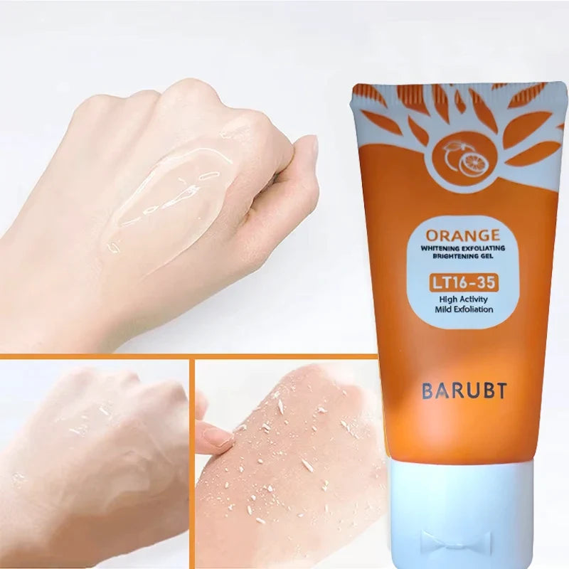 50g Orange Exfoliating Gel For Facial Body Gentle Orange Facial Scrub Body Cleansing Gel Dead Skin Remover Scrub Skin Cleaning