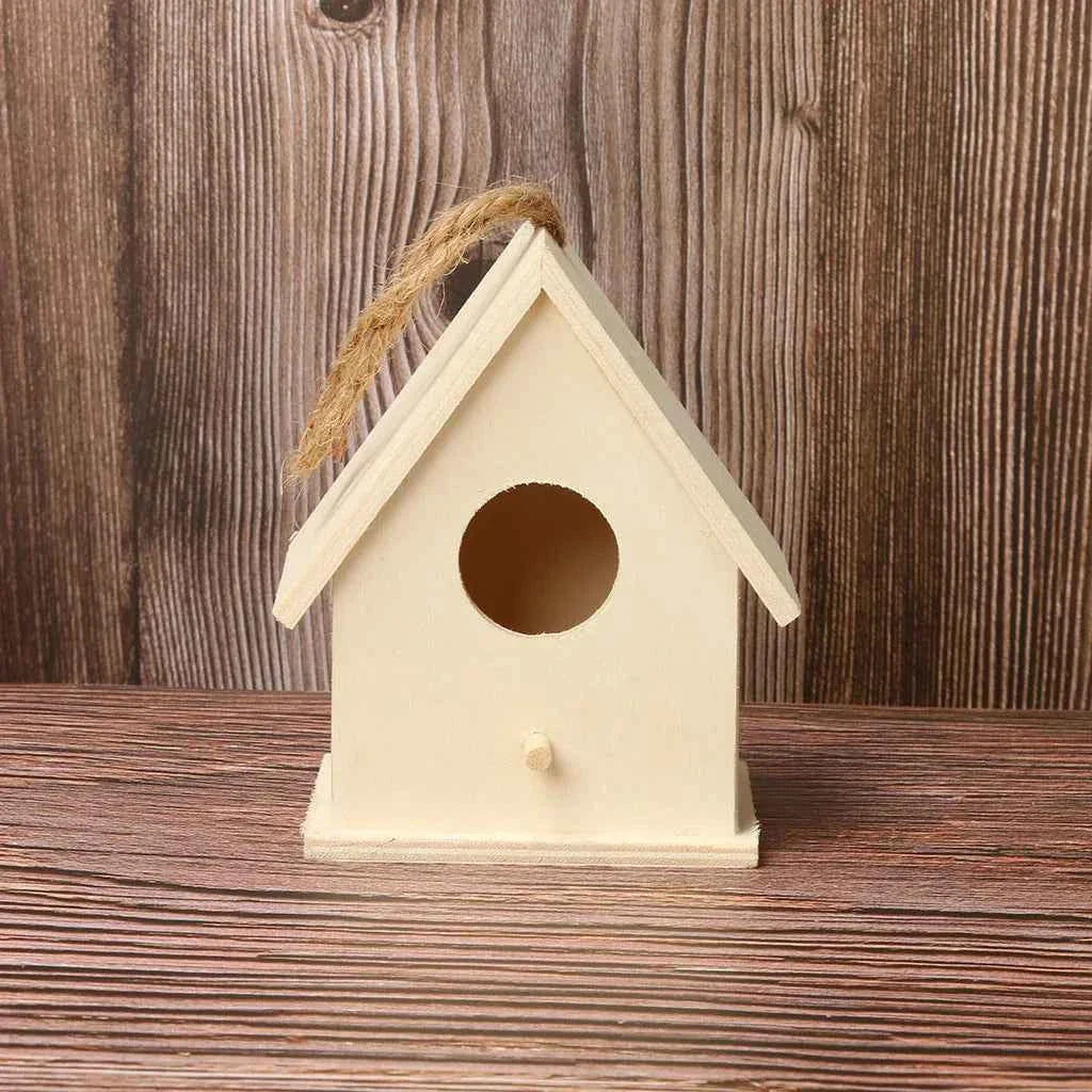 Cage Garden Wooden Bird Outdoor Hanging Bird Nest Birdhouse Accessories Box Garden Pet Yard Cages Bird Decoration Creativity
