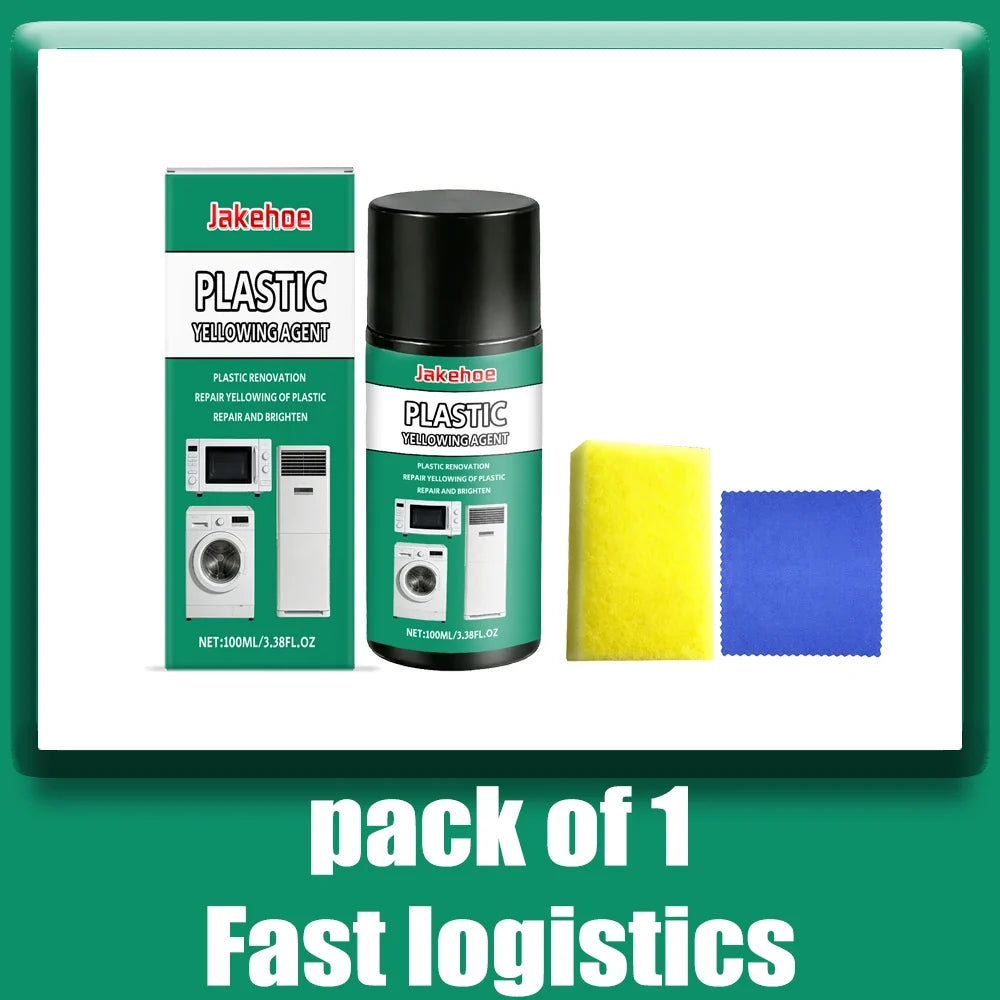 Plastic Yellowing Remover Scratch Repair - Appliances AC Units Fridge Toilet Back To White Gloss Long-Lasting Polish Clean Care*